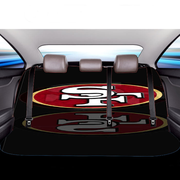 San Francisco 49Ers Black Car Back Rear Seat Covers