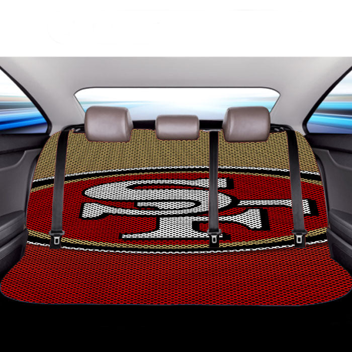 San Francisco 49Ers Carbon Fiber Logo Car Back Rear Seat Covers
