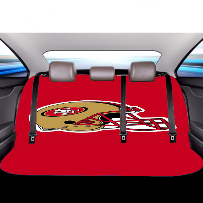 San Francisco 49Ers Helmet Car Back Rear Seat Covers