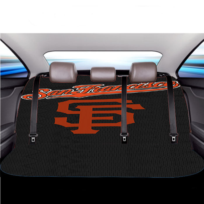 San Francisco Giant Black Car Back Rear Seat Covers
