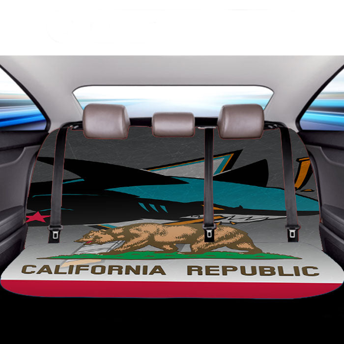 San Jose Sharks California Republic Car Back Rear Seat Covers