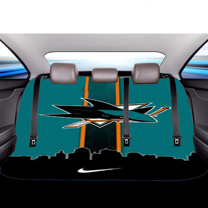 San Jose Sharks Logo Car Back Rear Seat Covers