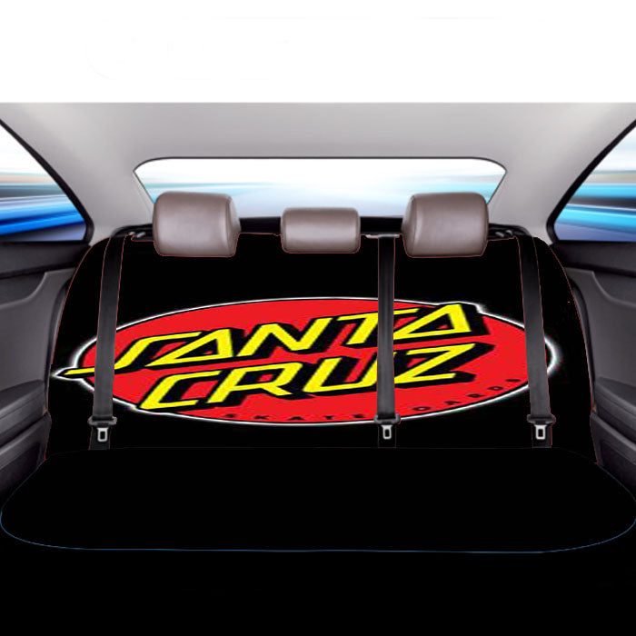 Santa Cruz Logo Car Back Rear Seat Covers
