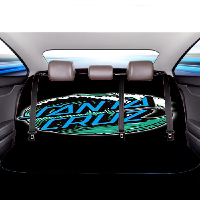 Santa Cruz Skateboard Logo Car Back Rear Seat Covers