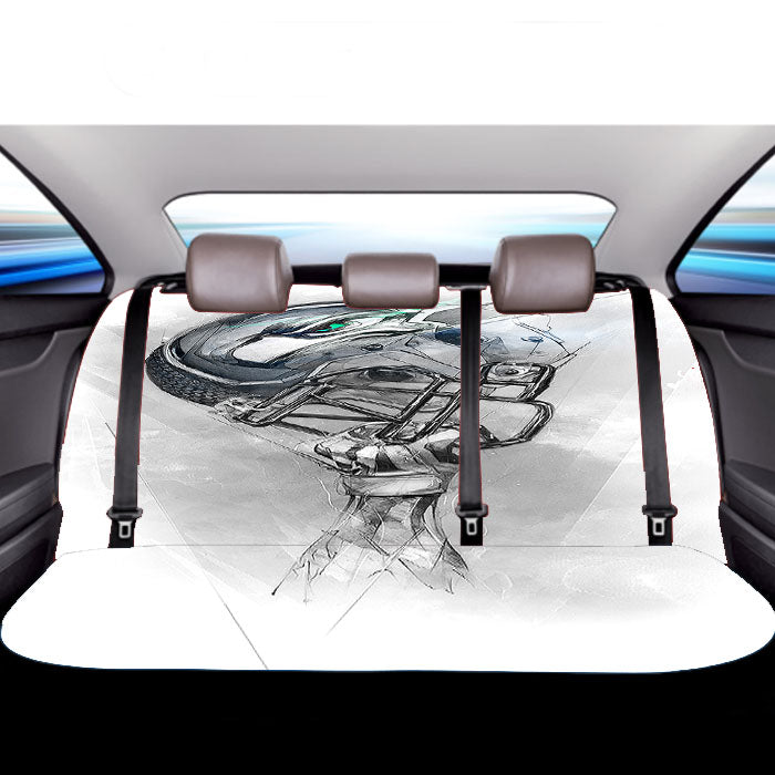 Seahawks Helmets Car Back Rear Seat Covers