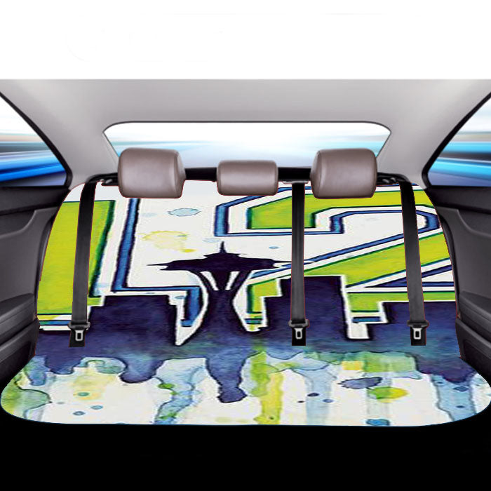 Seattle 12Th Man Art For Seahwks Car Back Rear Seat Covers