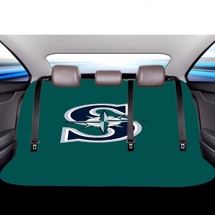 Seattle Mariners Logo Green Car Back Rear Seat Covers