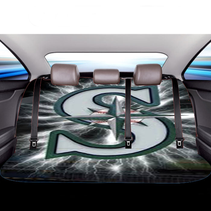 Seattle Mariners Mlb Logo Car Back Rear Seat Covers