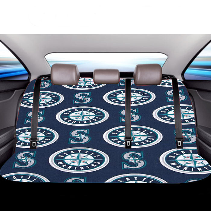 Seattle Mariners Pattern Car Back Rear Seat Covers