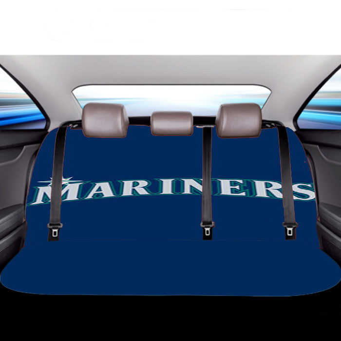 Seattle Mariners Text Car Back Rear Seat Covers