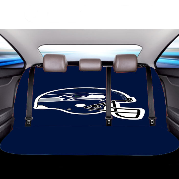 Seattle Seahawks Helmet Car Back Rear Seat Covers