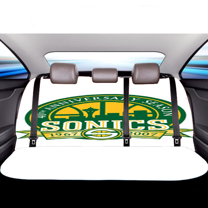 Seattle Sonics 40Th Car Back Rear Seat Covers