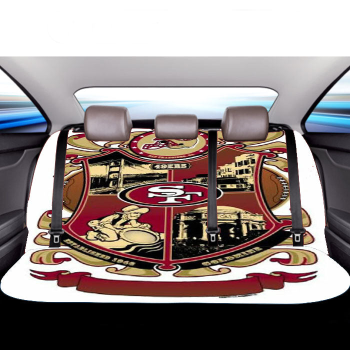 Sf Nfl Football Car Back Rear Seat Covers
