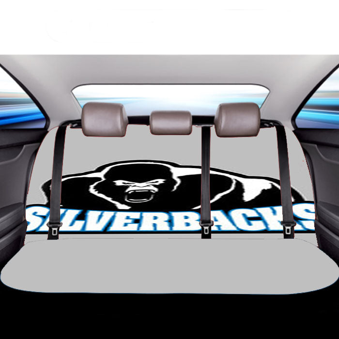 Silverback Baseball Logo Gray Car Back Rear Seat Covers