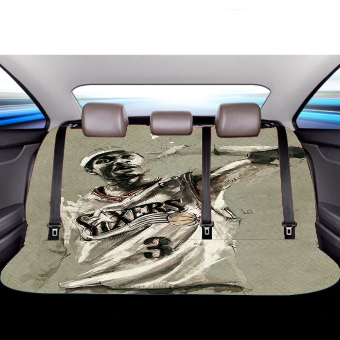 Sixers Basketball Car Back Rear Seat Covers