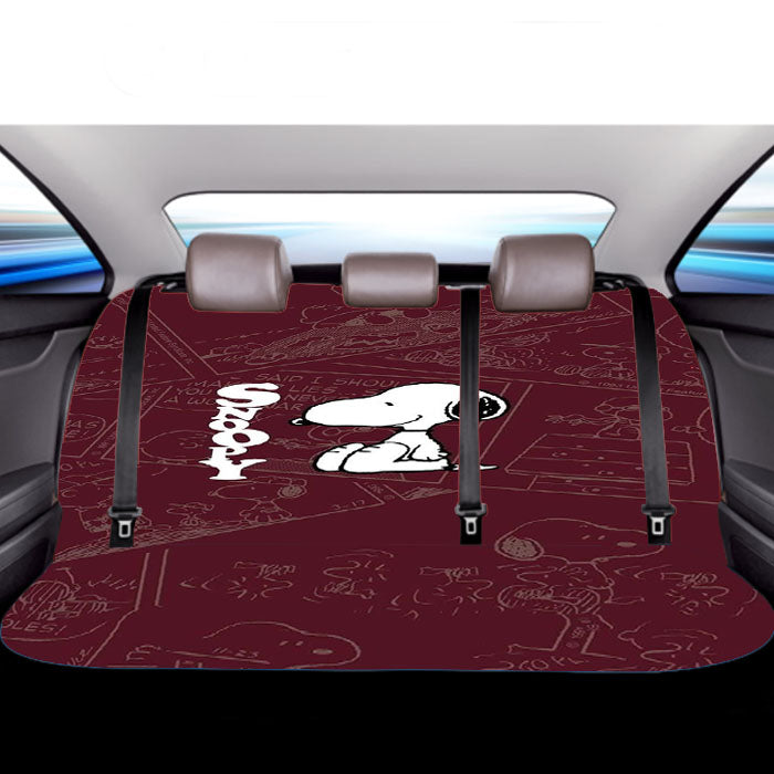 Snoopy Peanuts Car Back Rear Seat Covers