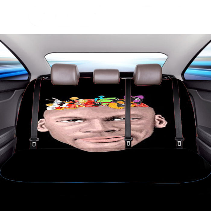 Space Jam Toon Squad Basketball Hand Drawn Graphic Car Back Rear Seat Covers