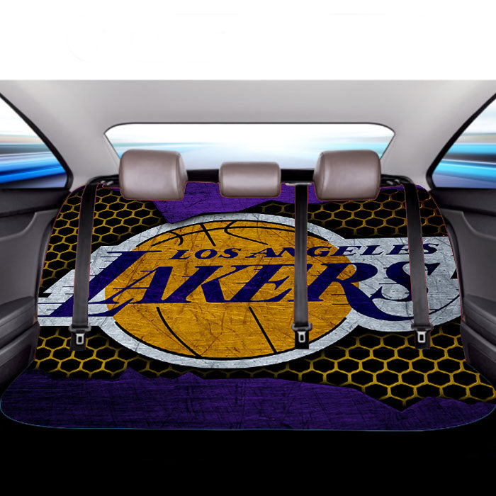 Sport Logo Basketball Nba Los Angeles Lakers Car Back Rear Seat Covers