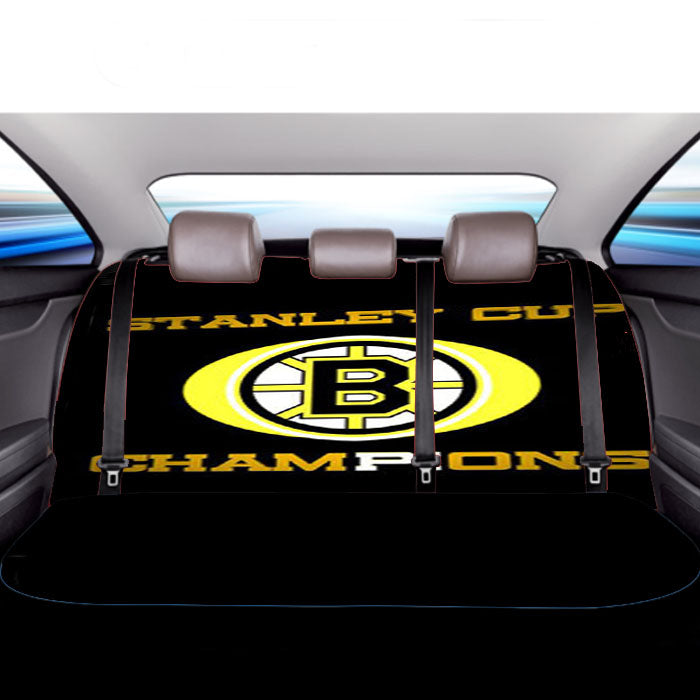 Stanley Cup Champions Boston Bruins Car Back Rear Seat Covers
