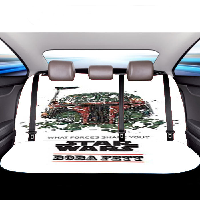 Star Wars Boba Fett Forces Shape Car Back Rear Seat Covers