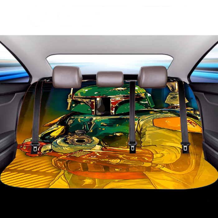 Star Wars Boba Fett Guard Car Back Rear Seat Covers