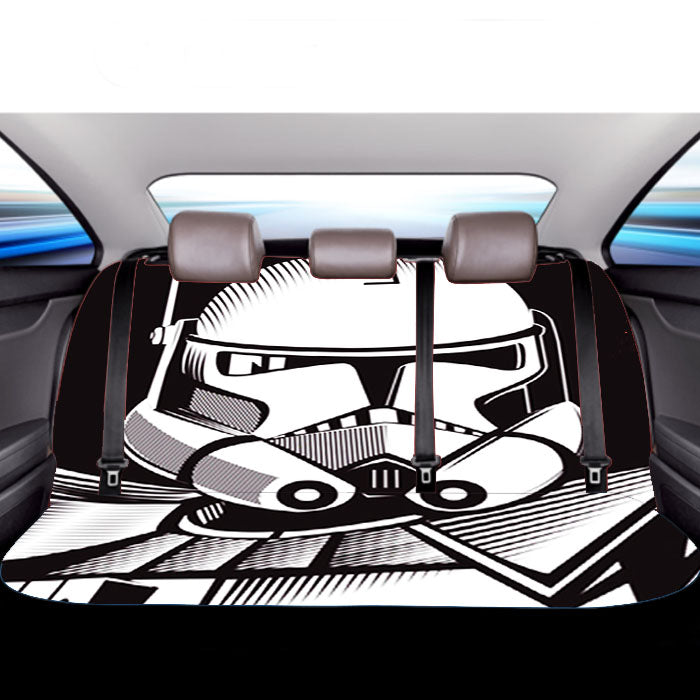 Star Wars Stormtrooper Vector Car Back Rear Seat Covers