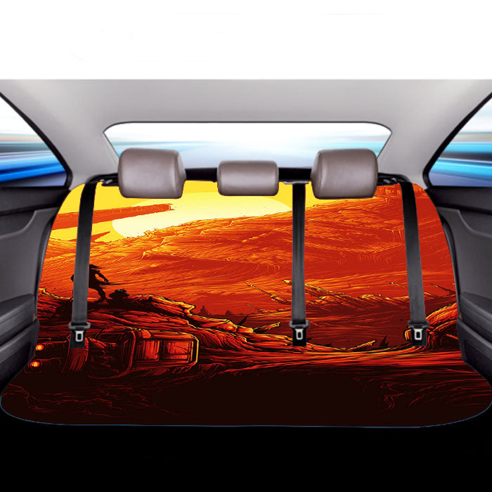 Star Wars The Force Awakens Jakku Car Back Rear Seat Covers