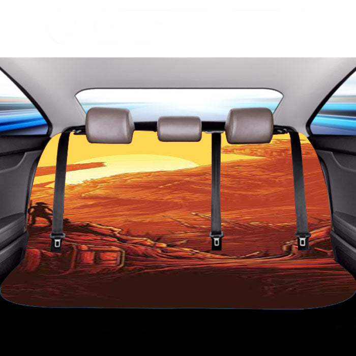 Star Wars The Force Awakens Rey Landscape Car Back Rear Seat Covers