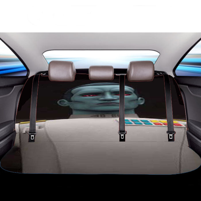 Star Wars Thrawn Grey Car Back Rear Seat Covers