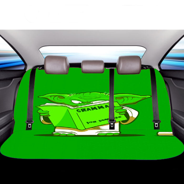 Star Wars Yoda Grammar Car Back Rear Seat Covers