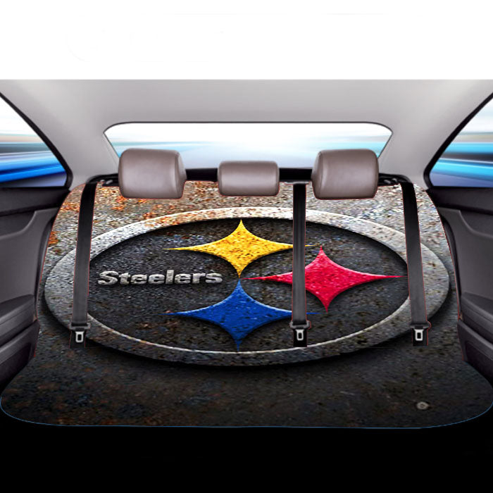 Steelers Logo Car Back Rear Seat Covers
