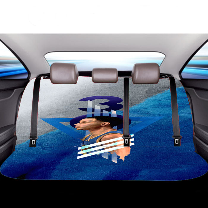 Steph Curry Warrior Car Back Rear Seat Covers