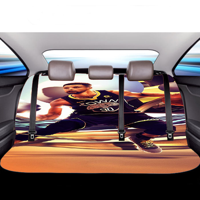 Stephen Curry Dunk Basketball Player Car Back Rear Seat Covers