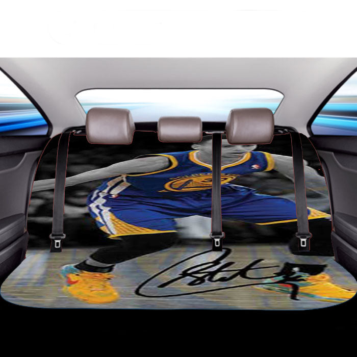 Stephen Curry Grey Blue Gold Car Back Rear Seat Covers