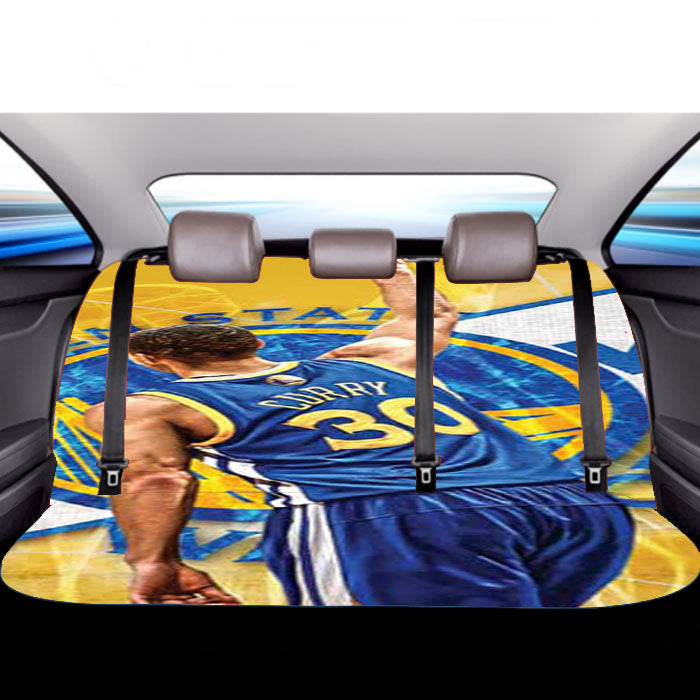 Stephen Curry Orange Car Back Rear Seat Covers