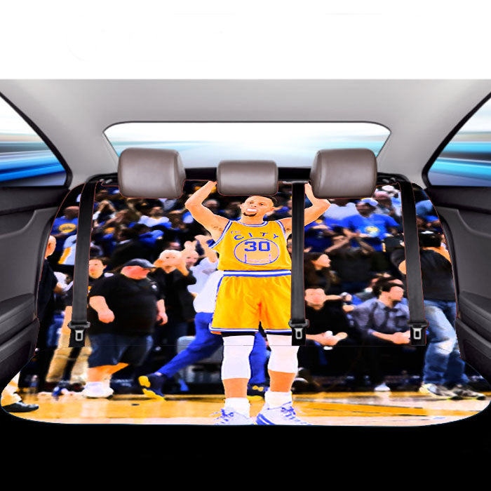 Stephen Curry Yellow Car Back Rear Seat Covers