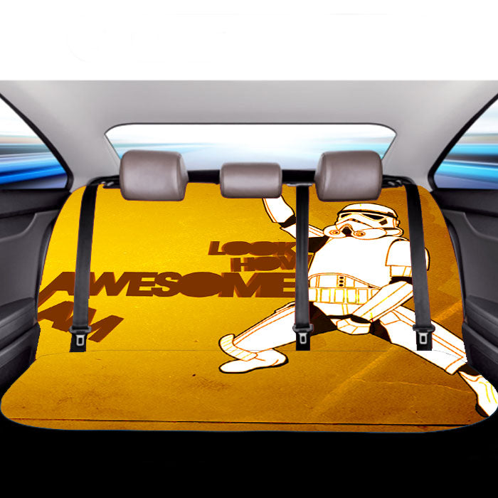 Storm Trooper Star Wars Quote Car Back Rear Seat Covers