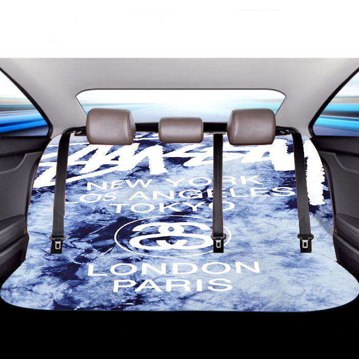 Stussy World Tour Baseball Car Back Rear Seat Covers