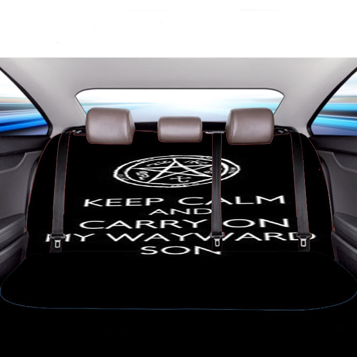 Supernatural Keep Calm Wayward Son Car Back Rear Seat Covers