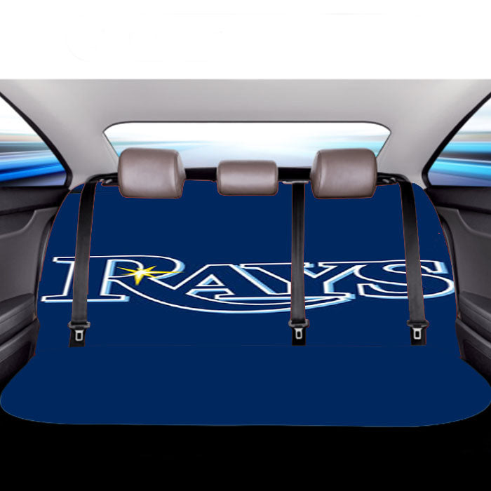 Tampa Bay Rays Text Car Back Rear Seat Covers