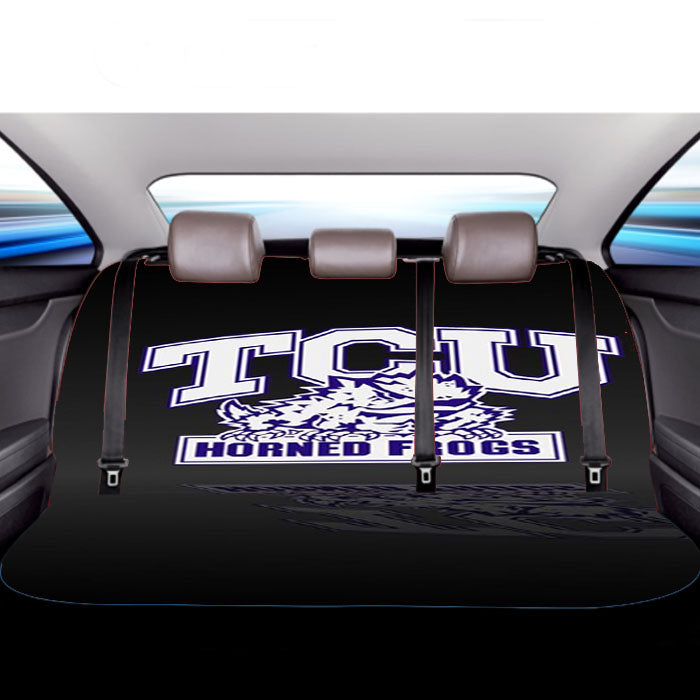 Tcu Horned Frogs College Car Back Rear Seat Covers