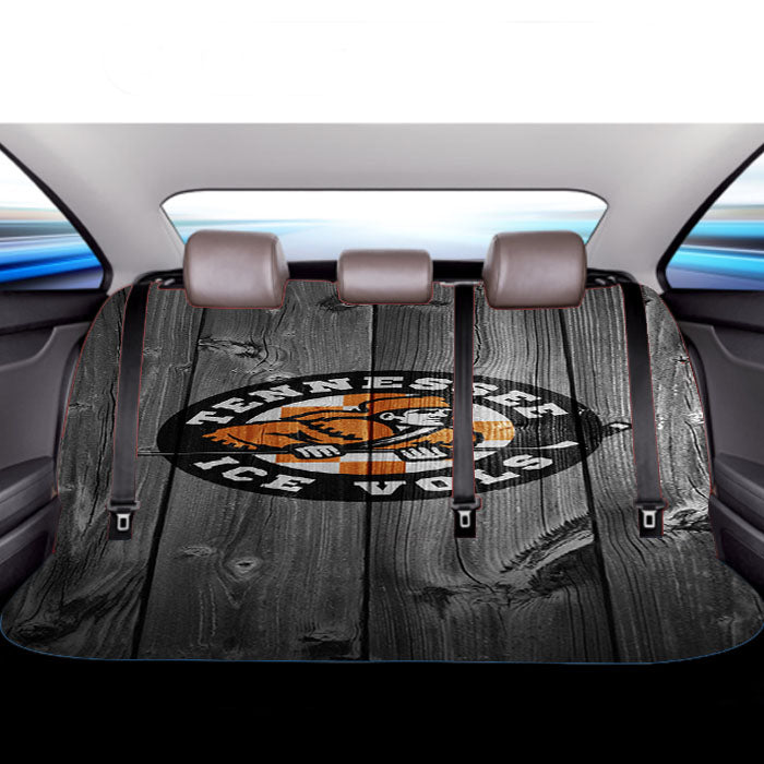 Tennessee Ice Vols Nhl Logo Dark Wood Wallpaper Car Back Rear Seat Covers