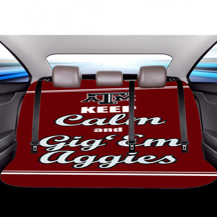 Texas A M Gig Em Aggies Car Back Rear Seat Covers