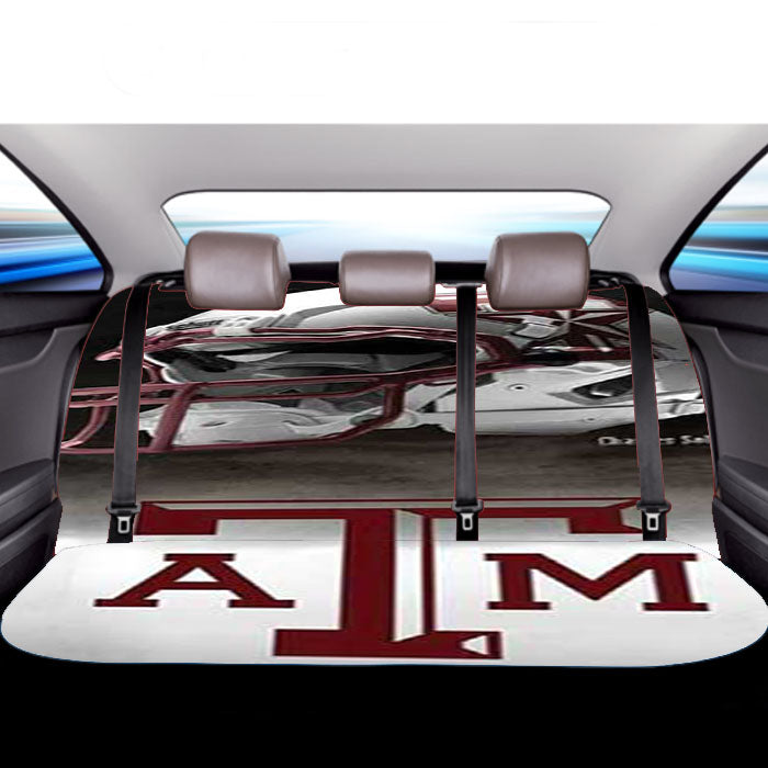 Texas A M Helmet Logo Car Back Rear Seat Covers