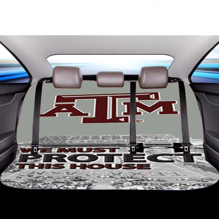 Texas A M Protect Car Back Rear Seat Covers
