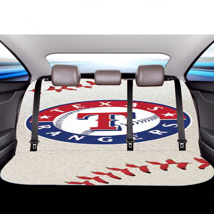 Texas Rangers Baseball Bkg Car Back Rear Seat Covers