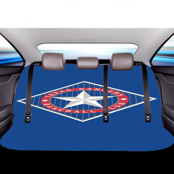 Texas Rangers Baseball Club Car Back Rear Seat Covers