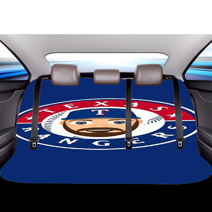 Texas Rangers Logo 50 Car Back Rear Seat Covers