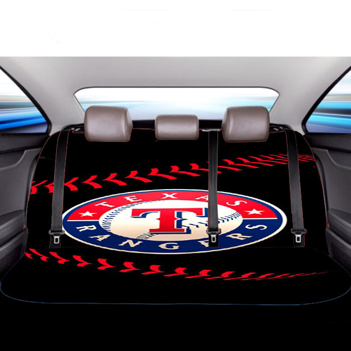 Texas Rangers Mlb 3 Car Back Rear Seat Covers