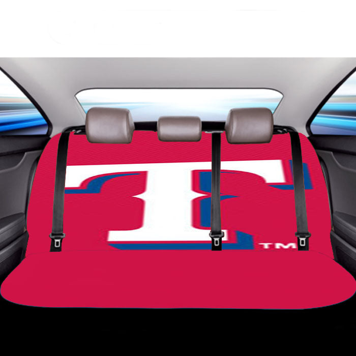 Texas Rangers Red Car Back Rear Seat Covers